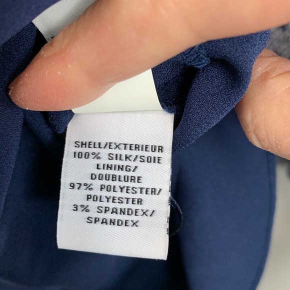 Diane Von Furstenberg Fleurette Silk Dress Navy and White Size 0 - Picture 12 of 14